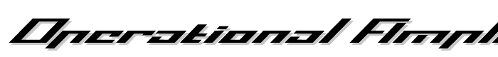 Operational Amplifier font